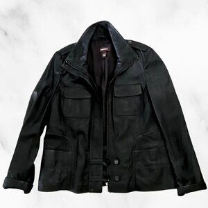 Early 2000s Danier Black Leather Jacket